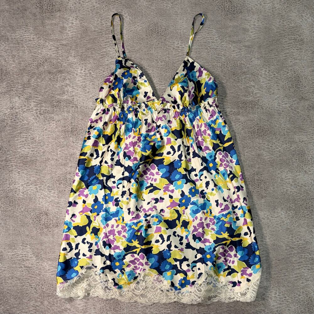 Victorias Secret Y2k Floral Satin Babydoll